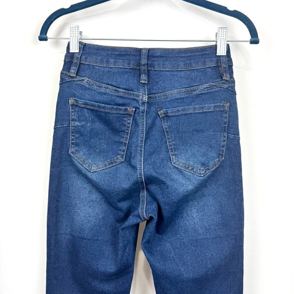 Rise Supply Co Jeans Women’s Sz 3 High Rise Skinny Jeans Dark Wash Blue Denim - Picture 5 of 13